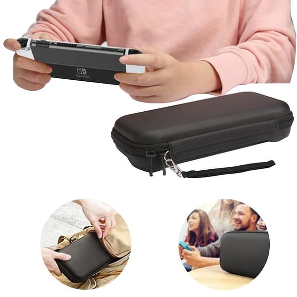 Switch OLED -kotelo Nintendo Switch OLED -kantolaukkuun, pussitarvikkeet Black