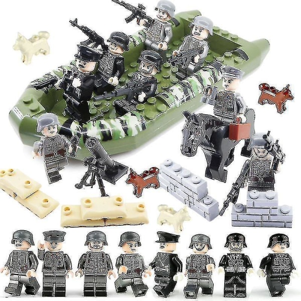 Military Building Blocks Set Small Particles Assembled Building Blocks Minifigure Boy Children's