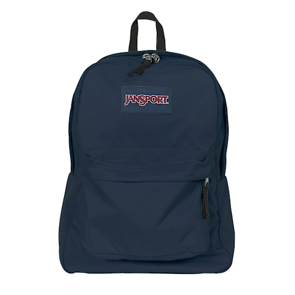 New Jansport Superbreak Classic Backpack For Women Men Zipper Backpack For School Work Travel navy blue