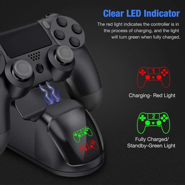 PS4 Kontrollerlader for PS4 / PS4 Slim / PS4 Pro
