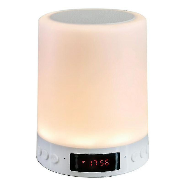 Creative Bluetooth Speaker Bedside Night Light Alarm Clock Portable Desktop Night Light