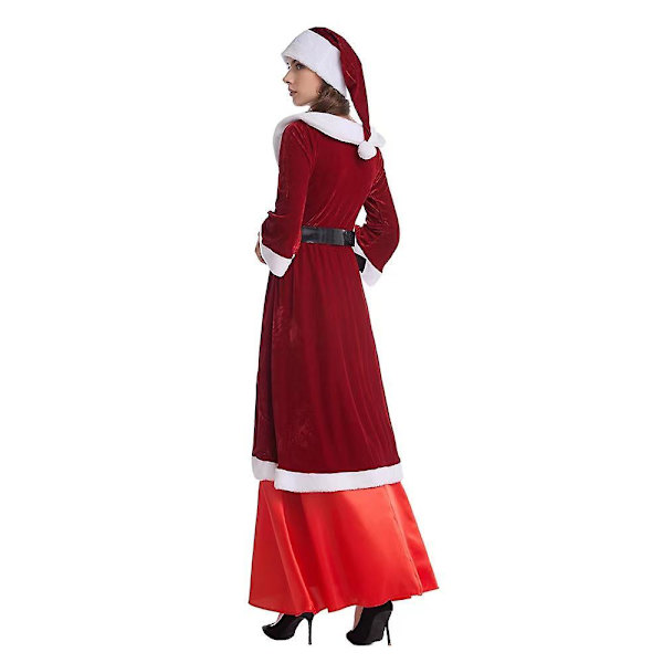 Santa Costume Set Christmas Men And Women Christmas Couple Santa Claus Suit girl M