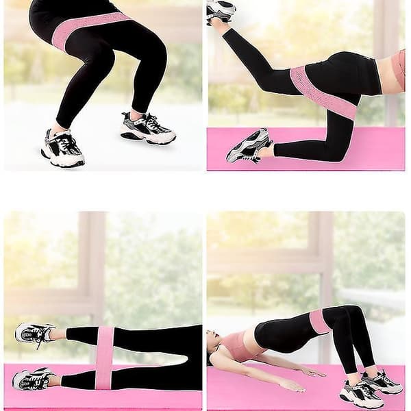 Resistance Bands  Exercise Bands With Non-slip Design For Hips & Glute Purple S