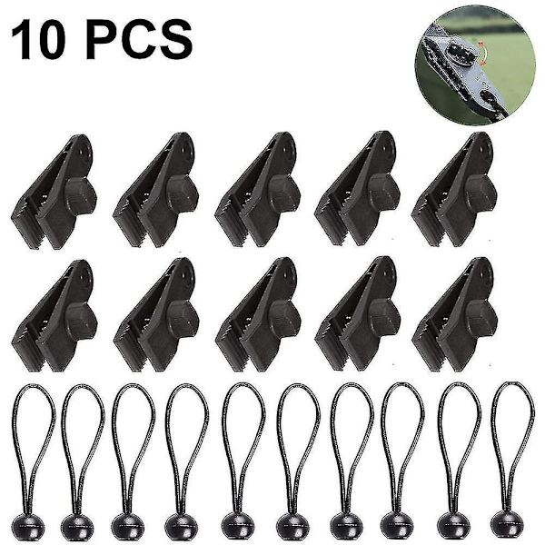 10pack Heavy Duty Reusable Tarp Clips - Use With Canopy Tent