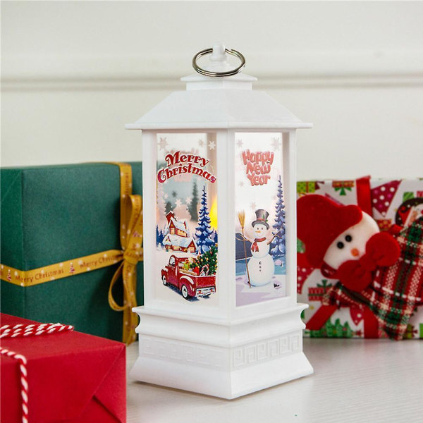 Christmas Decoration Night Light Led Snow Lantern Filled With Water style 1