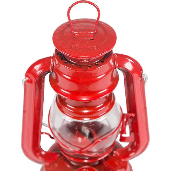 Small Hurricane Lantern (red, 8-inch) 130 One Size