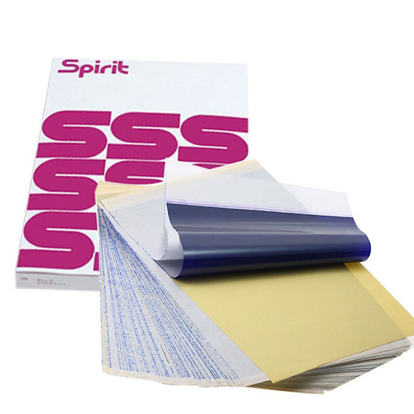 100 Pcs Tattoo Stencil Transfer Copier Paper Sheets A4 Carbon Thermal Tracing