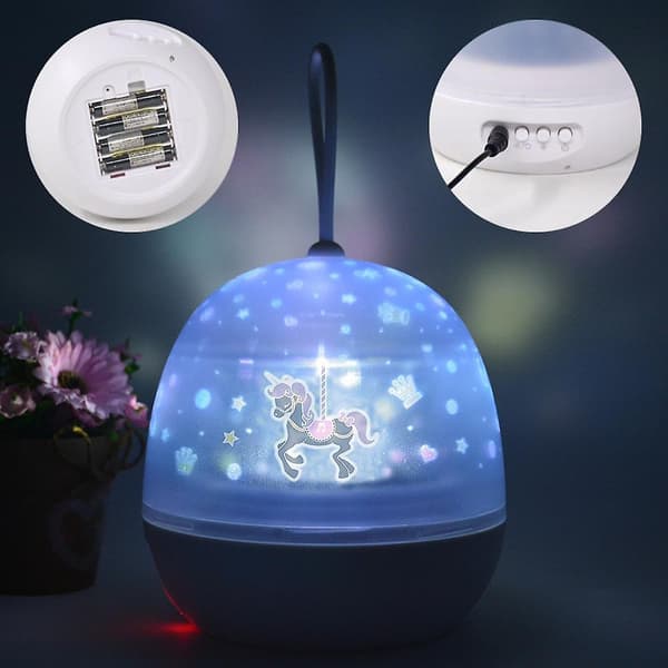 Stjernehimmel Projektor, Natlampe 4 I 1 Led Stjerneprojektor Lys