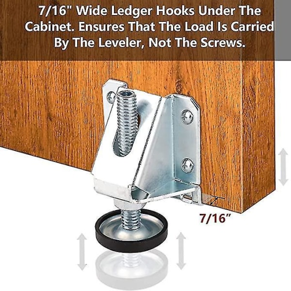 Heavy Duty Leveling Feet Furniture Levelers Adjustable Table Leg Leveler Workbench Leveling Feet For Furniture,table,cabinets, Workbench,shelving Unit