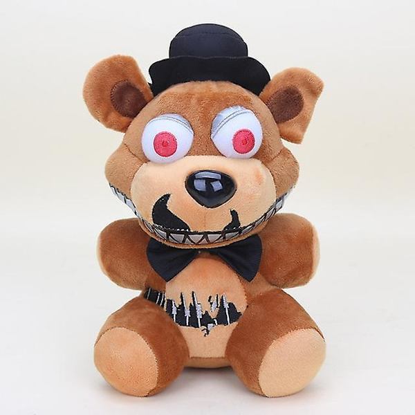 25 cm Five Nights at Freddy's -pehmolelut, Fnaf Freddy Fazbear -karhu, Foxy-kani, Bonnie, Chica, pehmoleluja Nightmare foxy