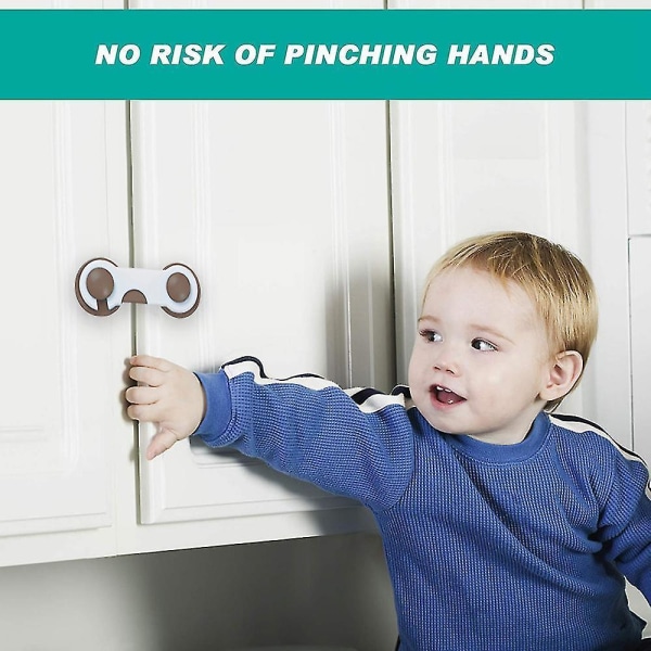 Cabinet Locks - Child Safety Locks 10 Pack - Baby Safety Cabinet Locks
