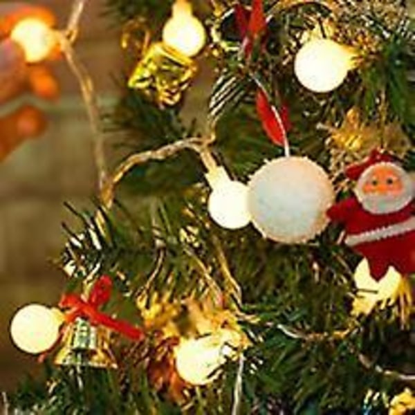Globe String Lights Waterproof 10m 80 Led  Lights Plug In Powered Christmas Lights White