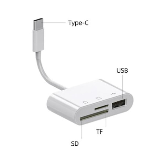 Usb 2.0 Sd Card Reader Usb Type C Sd Tf Cf Card Docking Station Otg Adapter