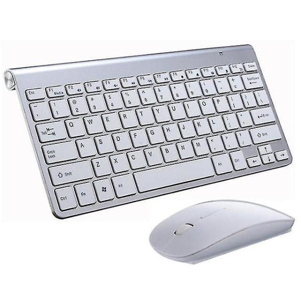 2.4g Wireless Keyboard And Mouse Portable Mini Keyboard And Mouse Combo Set Suitable For Notebook white