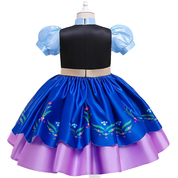 Frozen Princess Anna Dress Girls Dress Suit 100CM