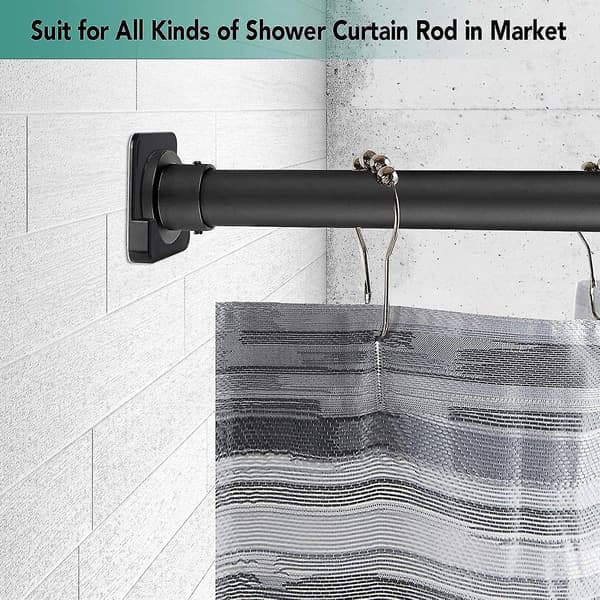 Shower Curtain Rod Mounting Bracket | Adhesive Rod Mounting Holder | N
