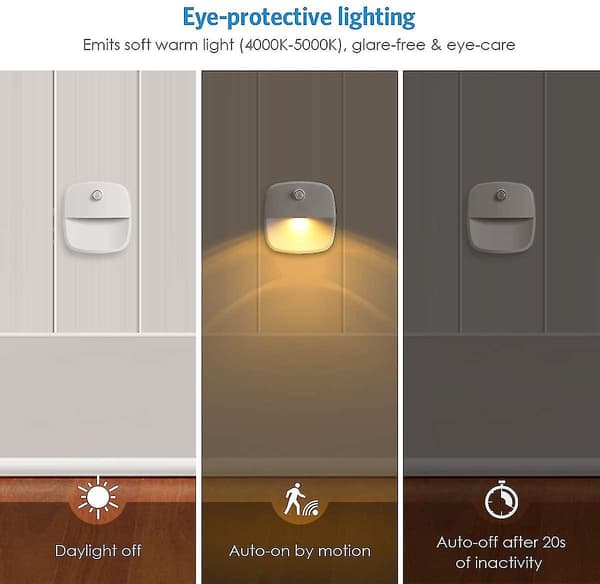(upgraded Version) Motion Sensor Light, Cordless  -powered Led Night Light, Wall Light, Closet Lights, Safe Lights