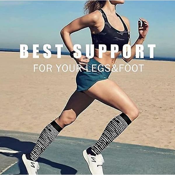 Compression Socks For Women & Men Circulation 6 Pairs For Athletic Running Cycling set3 L XL