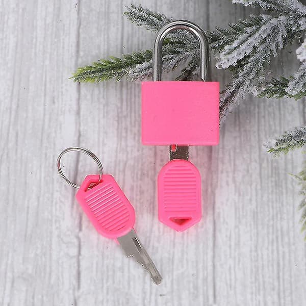 Suitcase Lock And Key Padlock Mini Color Padlock Backpack Computer Bag Kit- 7pcs