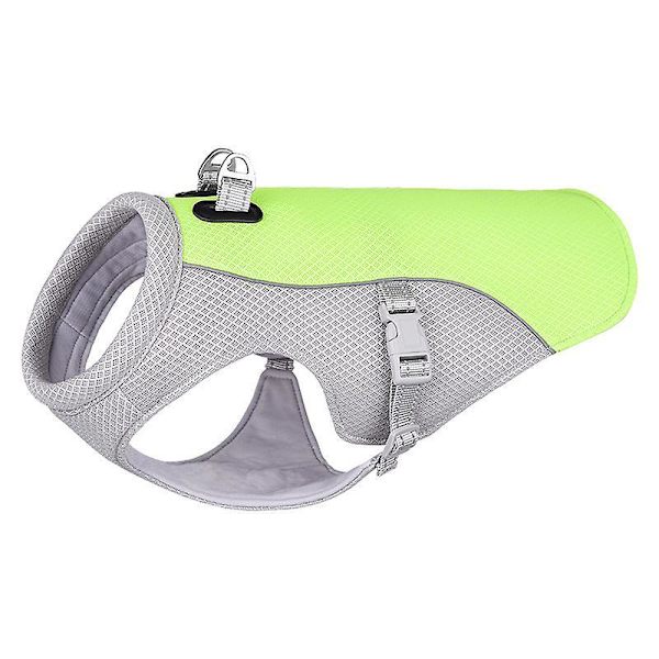 Dog Cooling Vest,dog Cooling Coat,evaporative Swamp Cooler Jacket Safety Reflective Vest For Large Dogs Walking Outdoor Hunting Training Camping green L (back length 42CM)