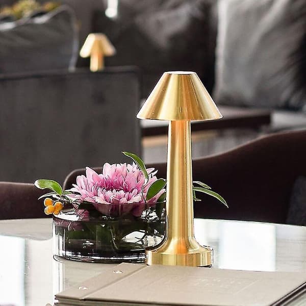 Trådløs bordlampe med berøringssensor for bar, soverom, restaurantdekor