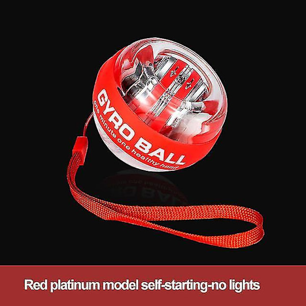 Håndledsbold Selvstartende Gyroskop Powerball Gyro Power Håndbold Musc Red no light