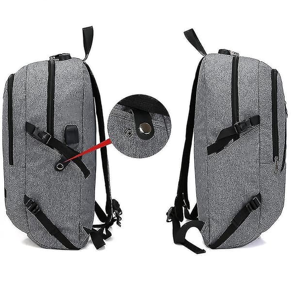 Student Backpack Usb Charging School Bag Youth Computer Bag blue