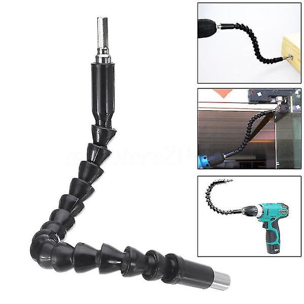4pcs Flexible Drill Bit Extension Flexible Shaft Drill Bit Extension Screwdriver Bit Holder Flexible Screwdriver Extension For Drill Connector (black