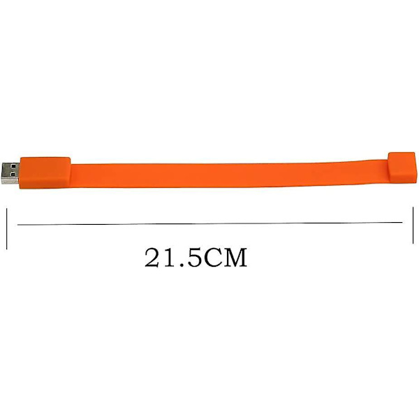 Portable Waterproof Wristband Design Usb Flash Pen Drive Memory Stick Disk,orange 128gb