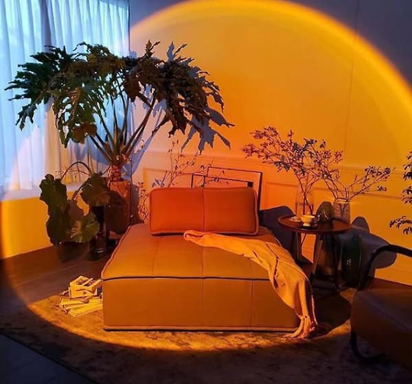 Rgb Sunset Daybreak Gulvlampe Projektionslys