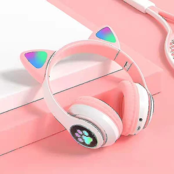 headphones Cat Ear Wireless Headphone Led Light Up Bluetooth Headphone green
