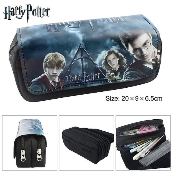 Harry Potter Children's Double Pencil Case Large Capacity color-1