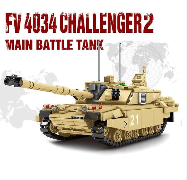 Militære Tanks Byggeklodser Børnelegetøj