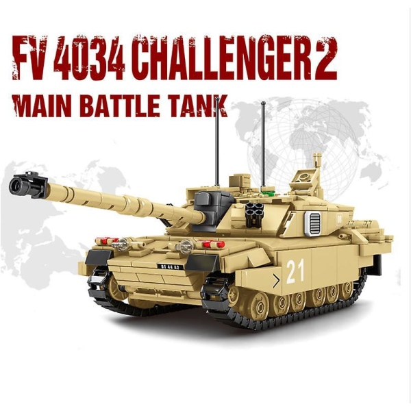 Militære Tanks Byggeklosser Barneleker