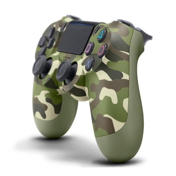 Wireless Game Controller Compatible With Ps4/ Slim/pro Console Green Camouflage