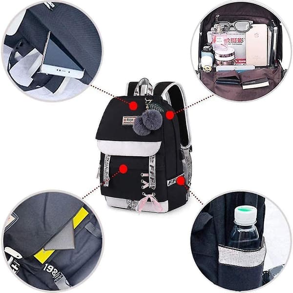 School Backpack Girls Schoolbag Boys School Bag With Ergonomic Design Backpack Campus Backpack Nylon