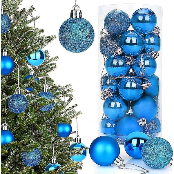 christmas Balls, Christmas Tree Balls Set With 24 Pieces 4cm Christmas Balls Gift