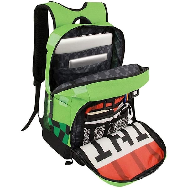 Minecraft skolesekk barneskolesekk ryggsekk color4