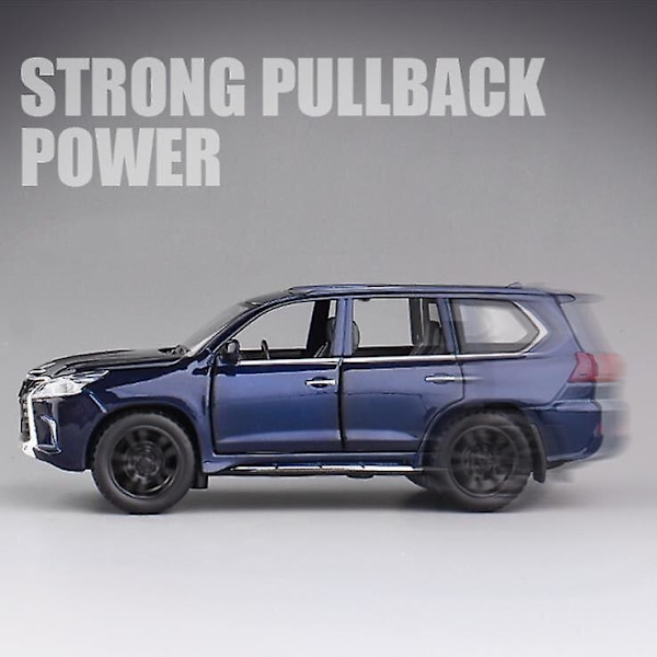 1:32 Leluauto Erinomainen Laatu Lx570 Maastoauto Metalliauto Lelu Seosauto white