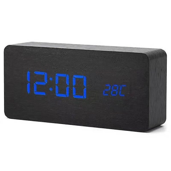 2022 New Simple Square Alarm Clock (display Time, Date And Temperature) In Various Colors