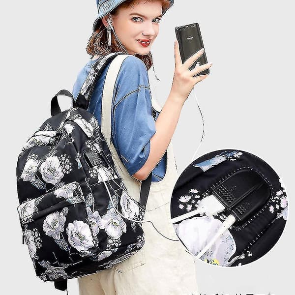 Black Schoolbag For Middle School Studentsblack