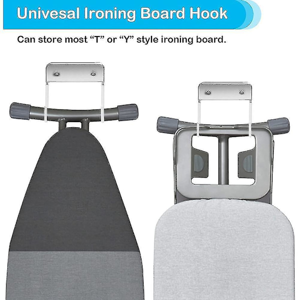 Ironing Board Hanger Wall Mount, Ironing Board Holder Organizer