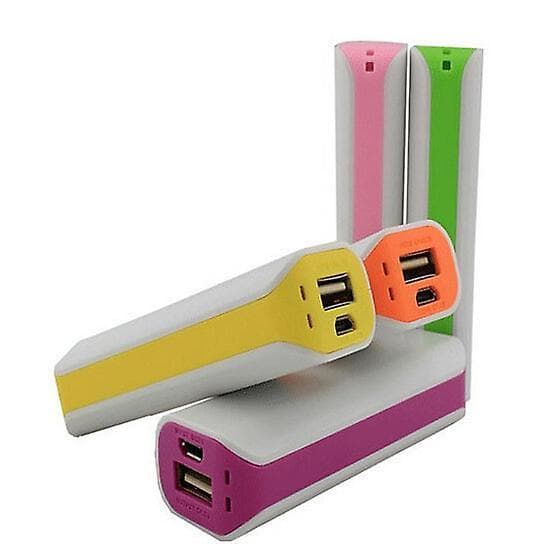 Powerbank 2800 USB Smart Oplader til Smartphones og Tablets BLACK