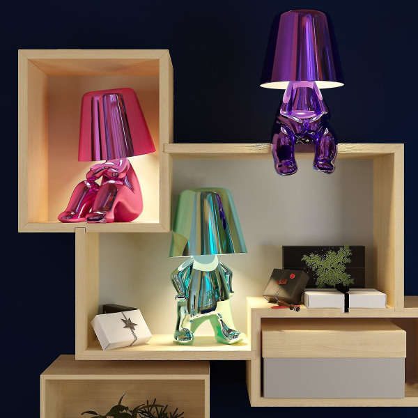 Little Golden Man Led Table Lamps Touch Control Dimmable Lamp Bar Night Light Multicolor