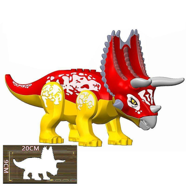 28cm Moc Big Jurassic Dinosaur World Spinosaurus Ankylosaurus Carnotaurus Dino Building Block Model Diy Bricks Educational Toys L27