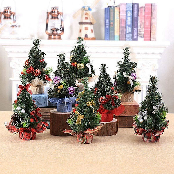 Christmas Tree Mini Artificial Christmas Tree Miniature Decoration Table Christmas Or
