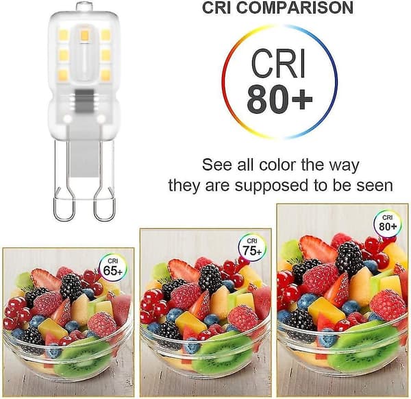 G9 Led Light Bulb, G9 Led 220v Natural White 4000k 3w Halogen Equivalent 30w Halogen Light 8-pack [energy Class E]