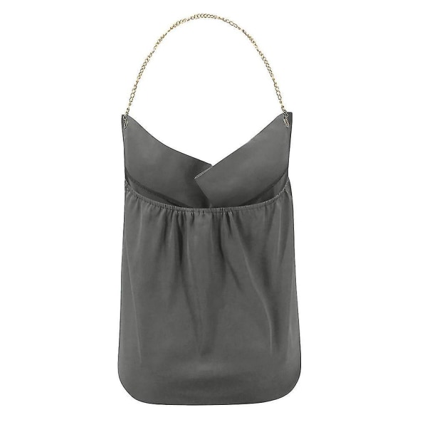 Ermeløs V-hals Sommer Topp Bluse Tanktopper for Kvinner Gray XL