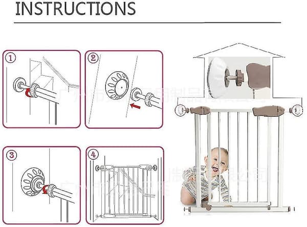 4 Pieces Wall Guard Protector, Wall Guard Pads Baby Gate Wall Protecto