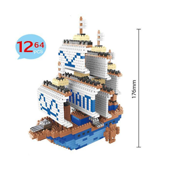 Mini One Pieces Thousand Sunny Piratskip Leker Gaver til Barn